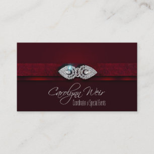 Carte De Visite - Organisateur élégant fascinant "incrusté de