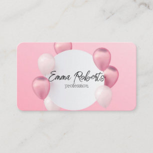 Carte De Visite Organisation d'événements de fête avec ballons bri