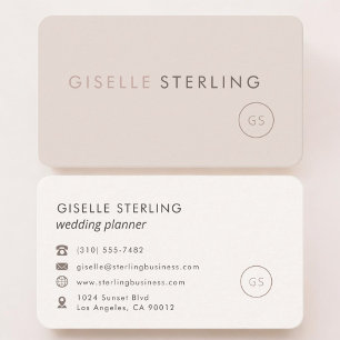 Carte De Visite Organisatrice de Mariage Féminine Professionnelle