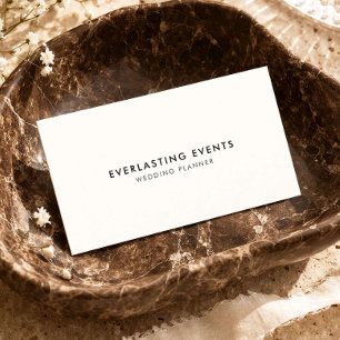Carte De Visite Organisatrice de mariage Minimaliste Élégance Luxu