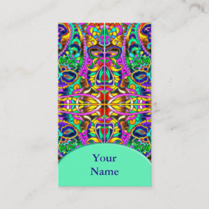 Carte De Visite Oriental Motif Aquarelle III + votre texte