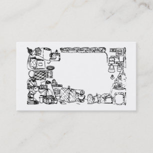 carte de visite orienté de couture