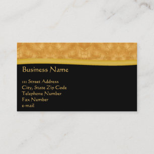 Carte de visite orienté d'or