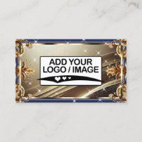 Ornate or noir bleu royal avec logo