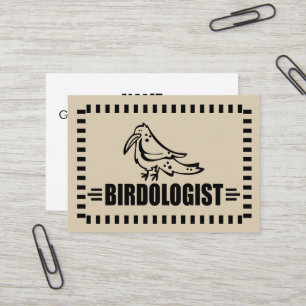 Carte De Visite Ornithologue amusant pour l'observation des oiseau