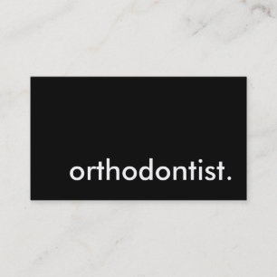 Carte De Visite orthodontiste.