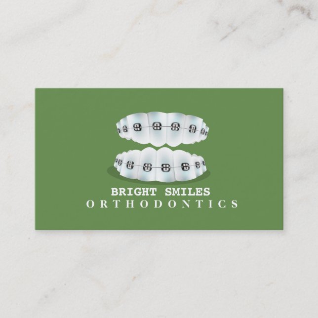 Carte De Visite Orthodontiste/Carte de visite dentiste (Devant)
