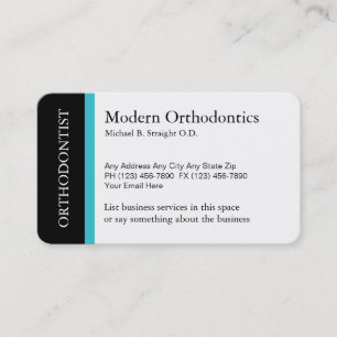 Carte De Visite Orthodontiste professionnel de la santé
