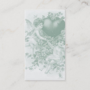Carte De Visite Oublie-moi le noeud Valentine en bleu