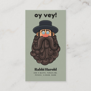 Carte De Visite OUI ! Funny RABBI Peronalisé