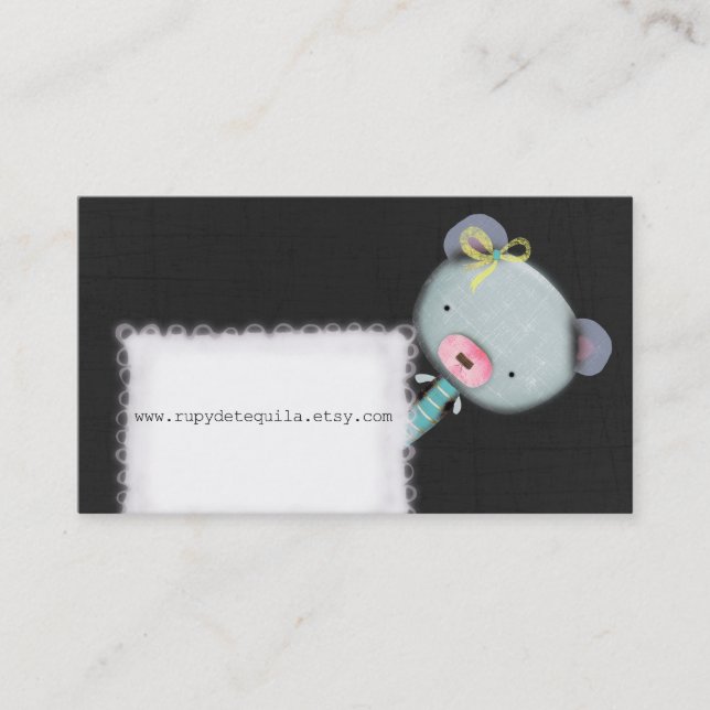Carte De Visite Ours en peluche ART (Devant)