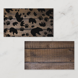 Carte De Visite Ours Noir - Patrouilles Ours Noir