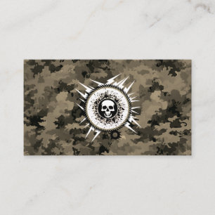 Carte De Visite Outdoorsman Camouflage Hunt Fish Pro Information