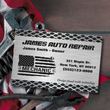 Outil American Flag Metal Design Auto Réparation