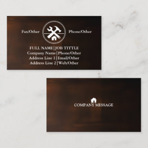 Carte De Visite Outil de charpentier pour constructeurs profession