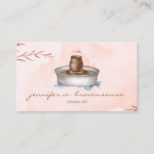Carte De Visite Outil de sculpture pour céramique en poterie rouge