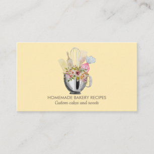 Carte De Visite Outils à main de pâtisserie de boulangerie traiteu