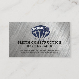Carte De Visite Outils à main Travailleur du bâtiment Construc
