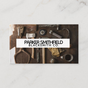 Carte De Visite Outils automatiques de bâtiment de forgeron