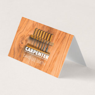 Carte De Visite Outils Carpenter professionnels