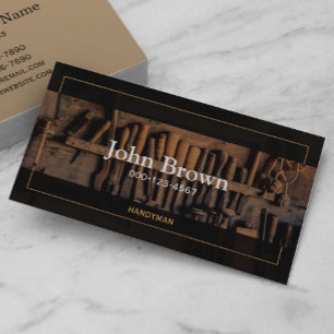 Carte De Visite Outils classiques vintages Handyman Carpenter