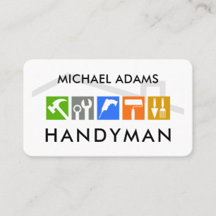 Carte De Visite Outils créatifs de bricoleur icône