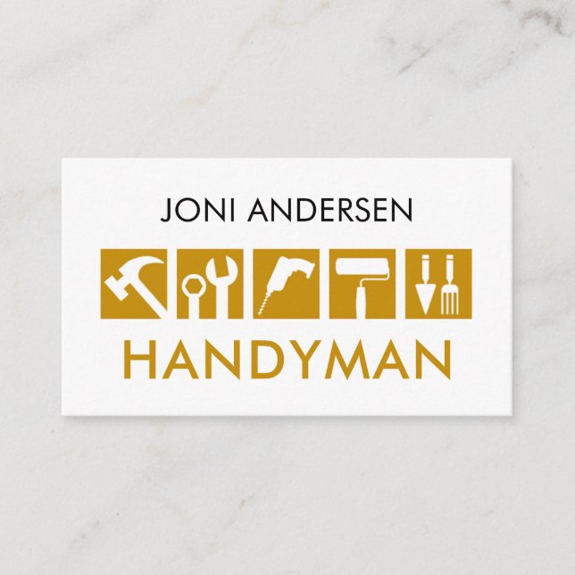 Carte De Visite Outils de bricolage créatifs icône (Devant)