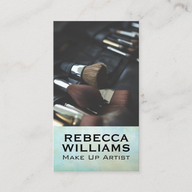 Carte De Visite Outils de brosse pour artistes (Devant)
