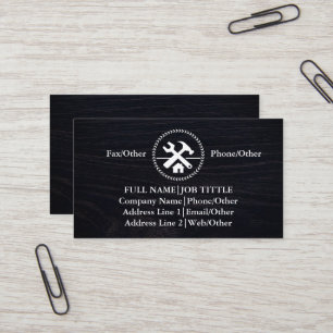 Carte De Visite Outils de charpentier constructeur professionnel m
