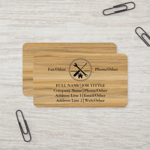 Carte De Visite Outils de charpentier constructeur professionnel m