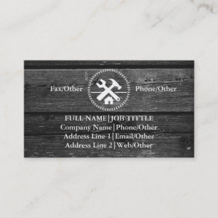 Carte De Visite Outils de charpentier constructeur professionnel m