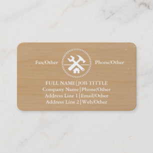 Carte De Visite Outils de charpentier constructeur professionnel m