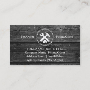 Carte De Visite Outils de charpentier menuisier constructeur profe