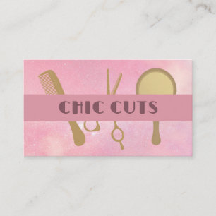 Carte De Visite Outils de coiffure Salon Beauté Style