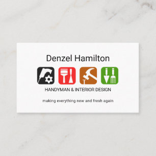 Carte De Visite Outils de conception pour la réparation de la mais