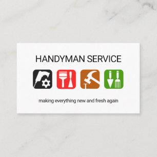 Carte De Visite Outils de conception pour la réparation de la mais