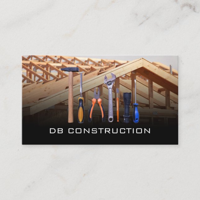 Carte De Visite Outils de construction | Chantier (Devant)