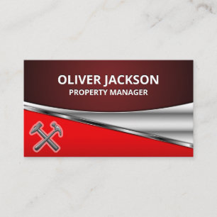 Carte De Visite Outils de construction matérielle Marteaux Mét