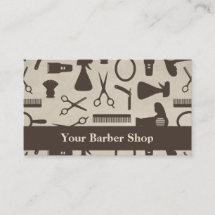 Carte De Visite Outils de coupe de cheveux Ciseaux Motif Salon de