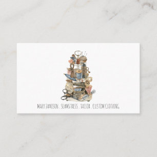 Carte De Visite Outils De L'Équipe De Travail Sur Le Commerce