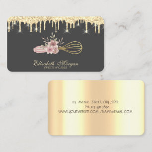 Carte De Visite Outils de main pour pâtisserie de boulangerie Drip