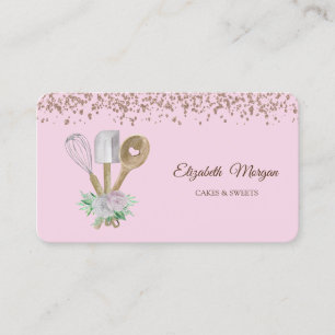 Carte De Visite Outils de main pour pâtisserie élégants modernes d