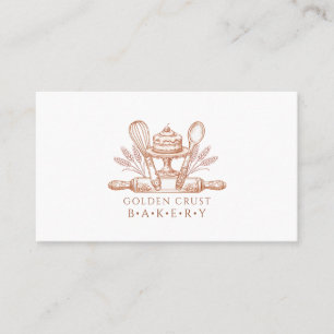 Carte De Visite Outils de pâtisserie pour boulanger pâtissier