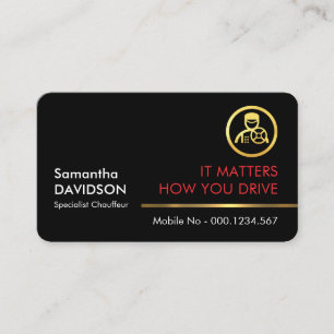 Carte De Visite Outils de professionnel de style or ligne
