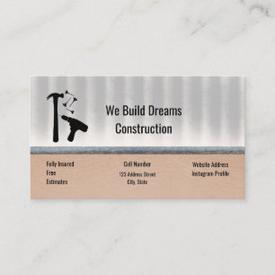 Carte De Visite Outils de rénovateurs de construction