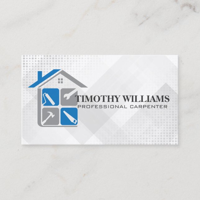 Carte De Visite Outils de réparation à domicile | Travailleur spéc (Devant)
