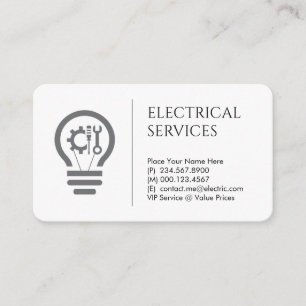 Carte De Visite Outils de réparation de filament d'ampoule électri