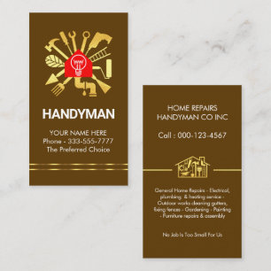 Carte De Visite Outils de réparation exclusifs pour homme à tout f