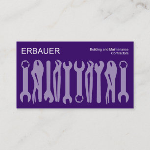 Carte De Visite Outils du commerce - Tons de pourpre