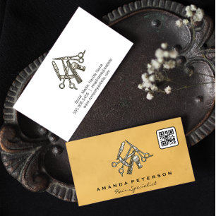 Carte De Visite Outils en barrette Code Qr